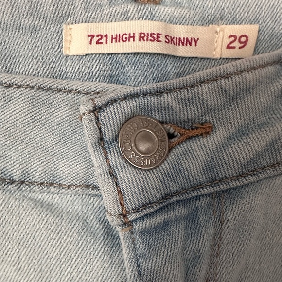 Levi's 721 High Rise Studded Skinny Women's Jeans 29 - Picture 7 of 7